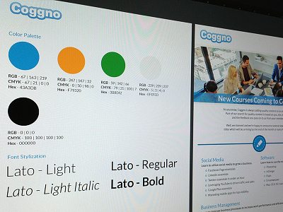 Coggno Brand Design brand flyer guide layout print