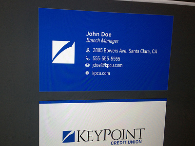 KeyPoint New Business Cards branding business card contact icons logo new