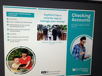 Checking Account Brochure brochure checking design keypoint print