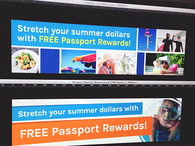 Summer Passport Rewards Banners banners imagery passport rewards summer web