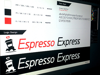 Espresso Express Brand Design branding coffee color design express guidelines logo palette style guide