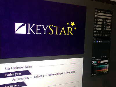 KeyStar Employee Card card employee feedback keypoint print
