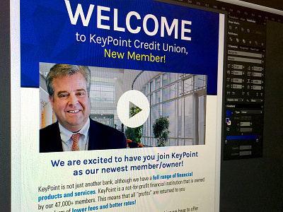 KeyPoint Onboarding Welcome Email copy credit union design email keypoint layout onboarding video web welcome