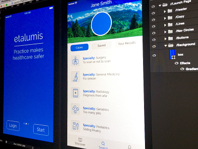 Etalumis Health Mobile App app cases discover health launch mobile profile