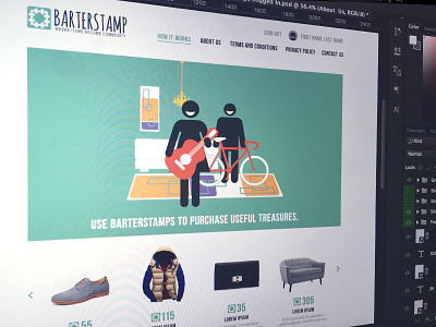 Barterstamp Website Home Page