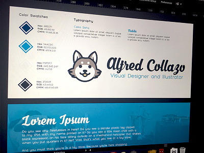 Personal Branding Designs branding color design font logo palette personal screenshot typography
