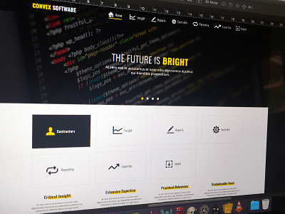 Convex Software Web Design branding icons software user interface web