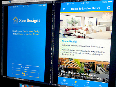 Home & Garden Show Mobile Interface app application branding brands design icon imagery interface mobile ux website