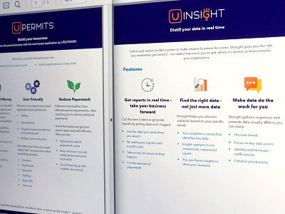 UInsight & UPermits Marketing Materials