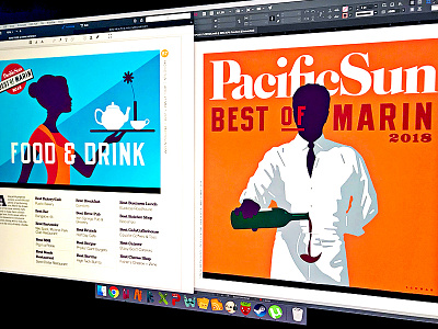 Pacific Sun BOM 2018 branding cover editorial indesign layout michael schwab newspaper print
