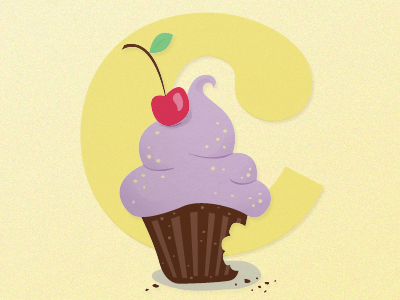 The Cupcake Manifesto cherry cupcake cute digital illustration dirty feminist icing illustration illustrator