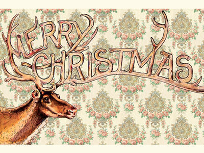 Christmas Card Typography