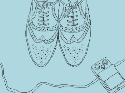 Shoegaze guitar pedal music oxford shoes poster shoegaze