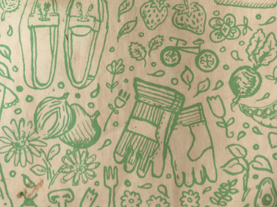 City Farmer Illustration bag canvas cute dirty garden green illustration