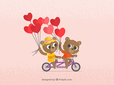 Valentine´s Day Greeting Card - Bears