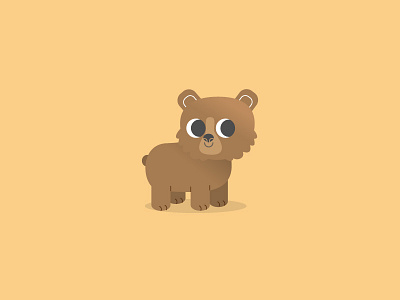 Bear bear character vector