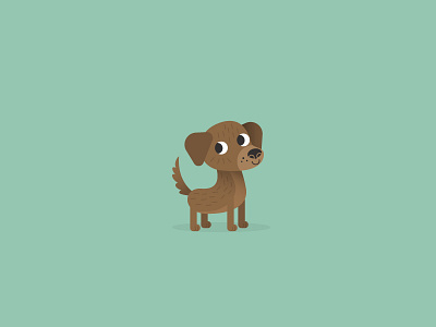 Dog character dog vector