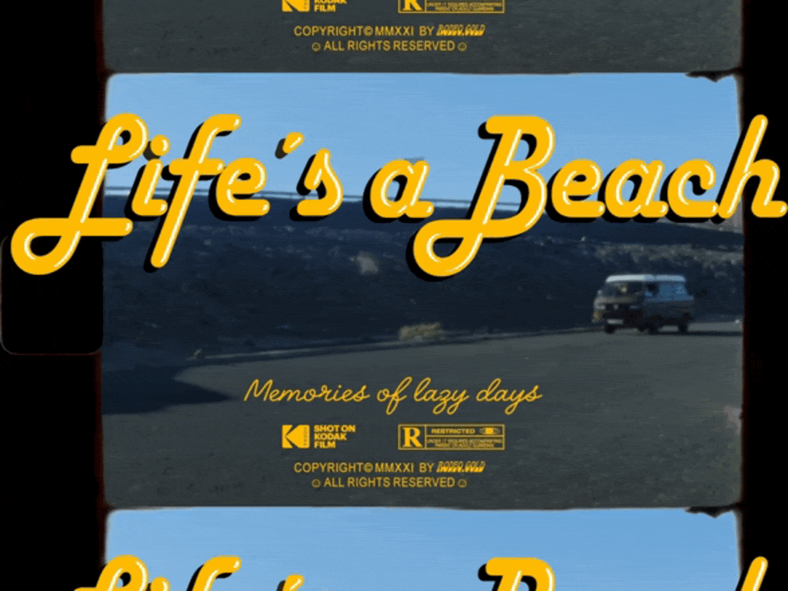 Life´s a Beach art direction art of title design film lettering movie super8 tipography tipography art title title art title design titlescreen