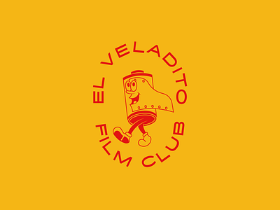 El Veladito Film Club branding camera club design film identity illustration kodak line logo photography roll vector