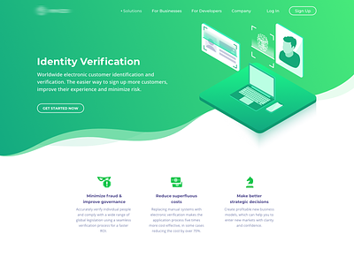 Identity verification and identification data page blockchain computer vision facial identity illustration isometric machine learning recognition verification