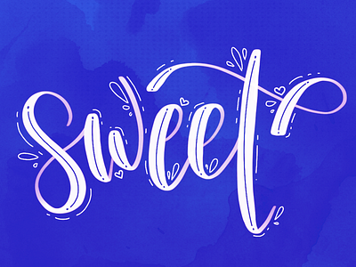 That's Sweet blue hand lettering lettering procreate sweet typography