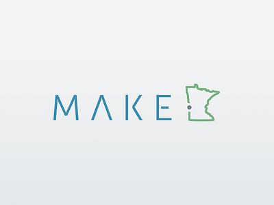 MAKEdotMN branding logo minnesota mn technology typography
