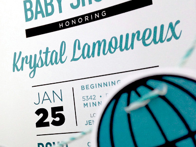 Baby Shower Invite baby shower design invitations print typography