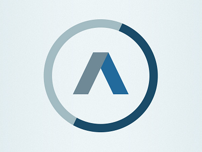Logo Concept a blue circle logo