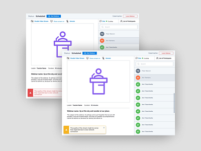 Webinar UI