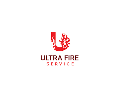 Ultra Fire Service logo logo design logo design concept