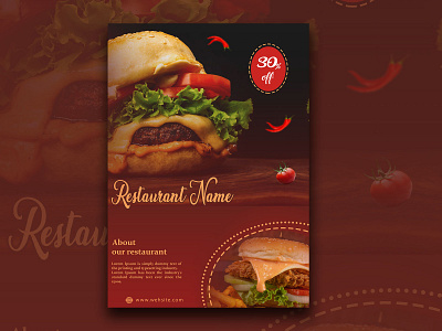 Food Flyer banner brand identity branding brochure company corporate design flyer food food flyer graphicdesign illustration