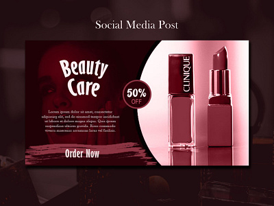 Cosmetics Social Media Post