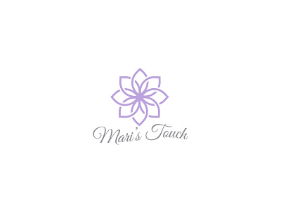 Mari's Touch logo (Beauty & Skincare) branding design flat graphic design icon illustrator logo minimal vector