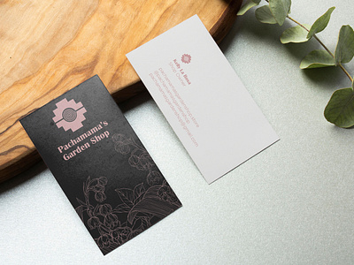 Pachamama business card design mockup