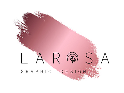 La Rosa Graphic Design (Logo Banner) branding design graphic design illustrator logo minimal vector