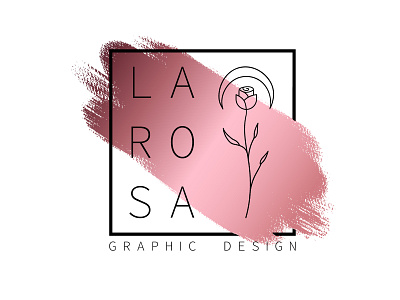 La Rosa Graphic Design (New Logo) branding design graphic design illustrator logo minimal vector
