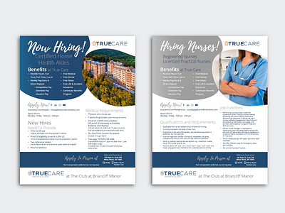 Home Care Hiring Flyers branding design flyers graphic design print media