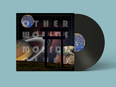 Album Cover Art - Other Worlds branding collage design graphic design illustrator photoshop