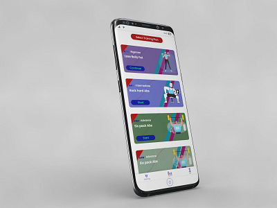 GYM app app design graphic design ui ux