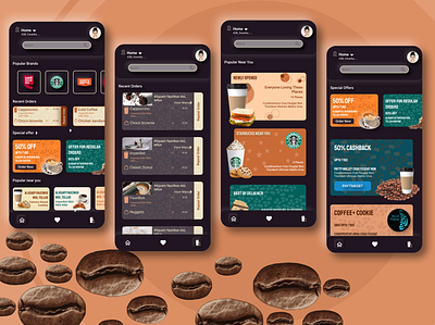 Order Coffee Online Home Page adobe xd app uiux application breakfast coffee delivery design figma ui ux