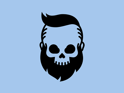 Hipsters Are Dead barber beard death glyph icon hair style hipster icon skull