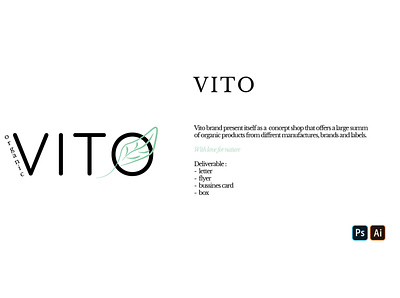 Vito branding design designers illustration logo organic ui