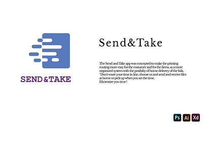 Send&Take App app appdesign branding graphic design logo