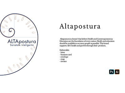 Altapostura Brand branding design education furniturebrand graphic design logo vector