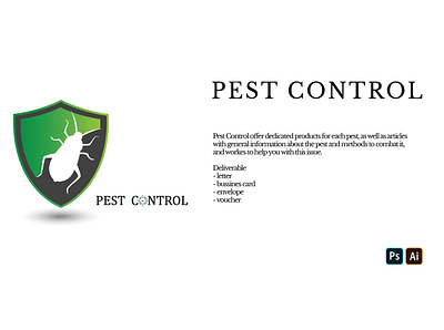 Pest Control Brand brand branding design graphic design illustration logo pest pestcontrol vector