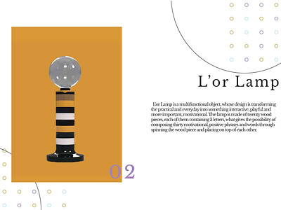 L'or Lamp Concept design education lamp lighting design motivation nightlamp