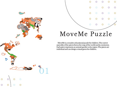 Move Me Puzzle design education funny game game grow kids puzzle