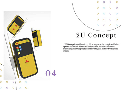 2U Concept bus design public transportation ticket trip validation validation