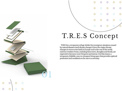 T.R.E.S Concept crisis design emergency design emergency situation refuge shelter social good