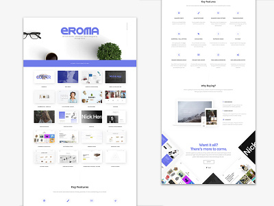 Eroma Ui app branding corporate design design flat illustration minimal typography uidesign ux uxdesign vector web webdesign website website design